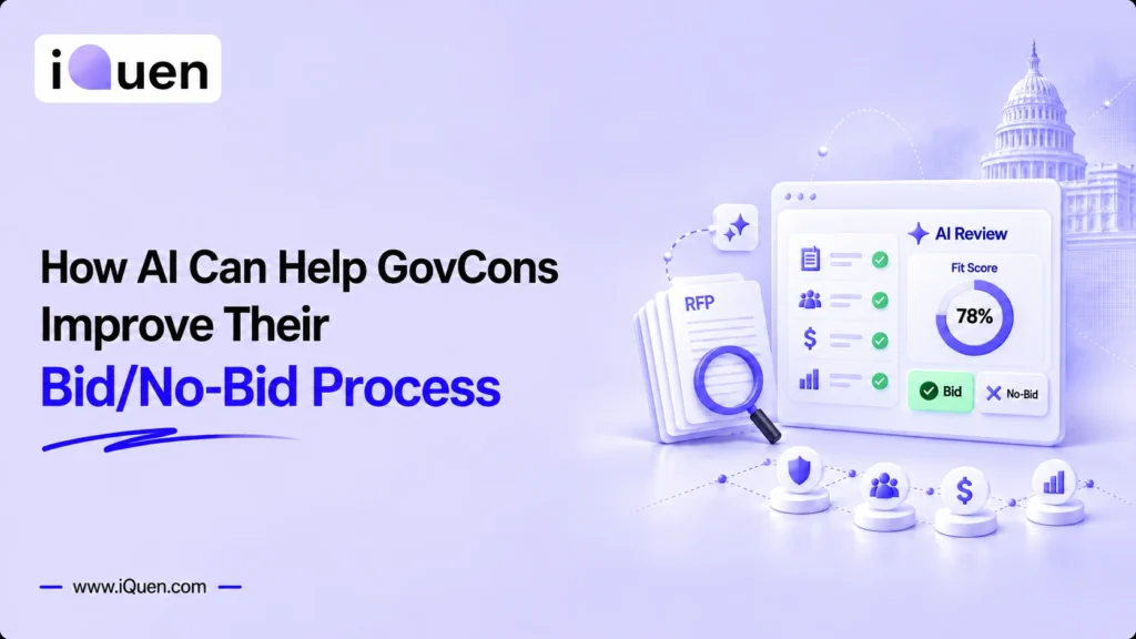 AI-powered bid/no-bid analysis helping government contractors evaluate opportunities and make informed bidding decisions.